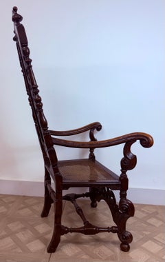 17th century Walnut Armchair William and Mary Period