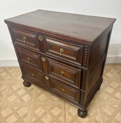 Late 17th Century Carved Oak Chest of Drawers