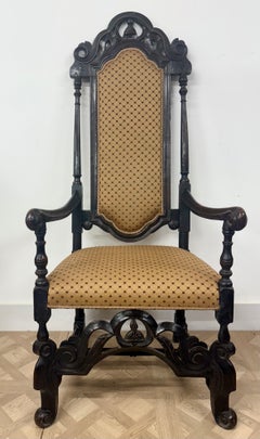 Late 17th-Century English Walnut Armchair