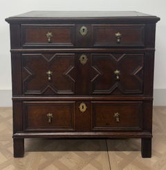 Late 17th Century Charles II Oak Chest of Drawers