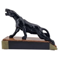 Escultura Art Déco «Pantera cubista», de A. Notari