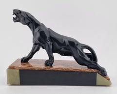 Escultura Art Déco «Pantera cubista», de A. Notari