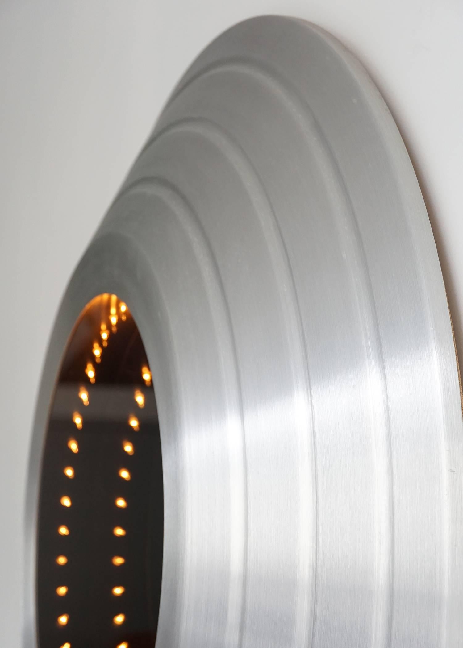 Modern Large Porthole Infinity Mirror