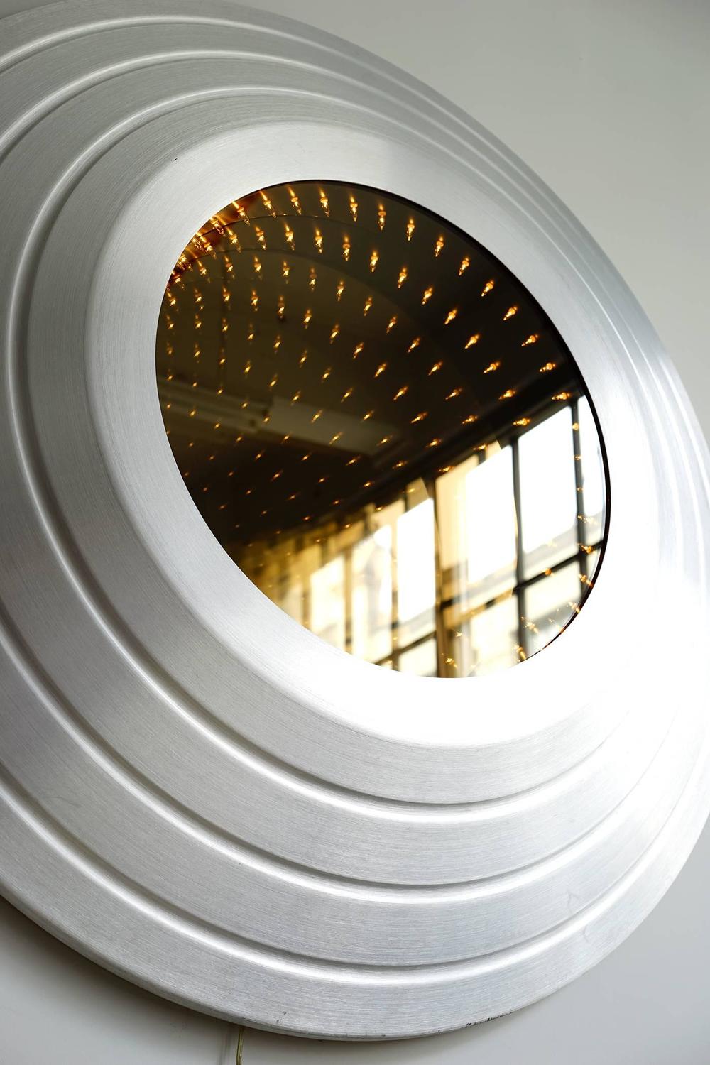 Large Porthole Infinity Mirror For Sale at 1stdibs