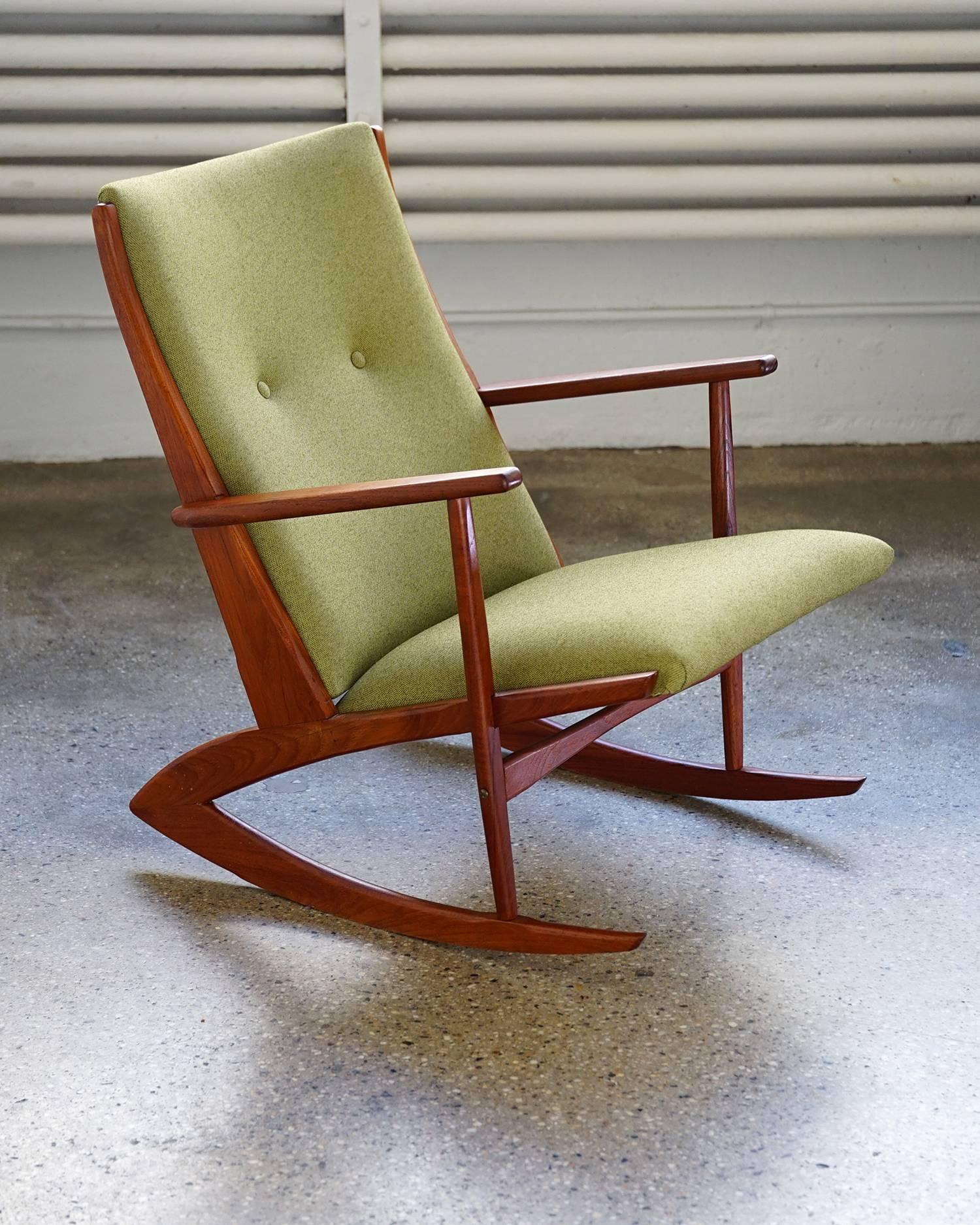 Scandinavian Modern Model 97 Rocking Chair by Holger Georg Jensen