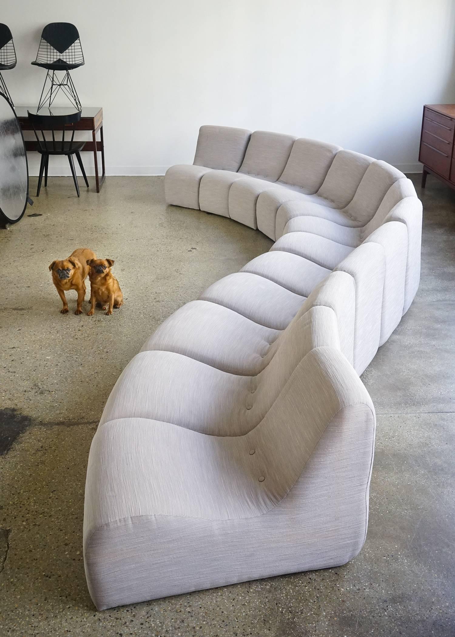 Serpentine Sectional by Milo Baughman 1