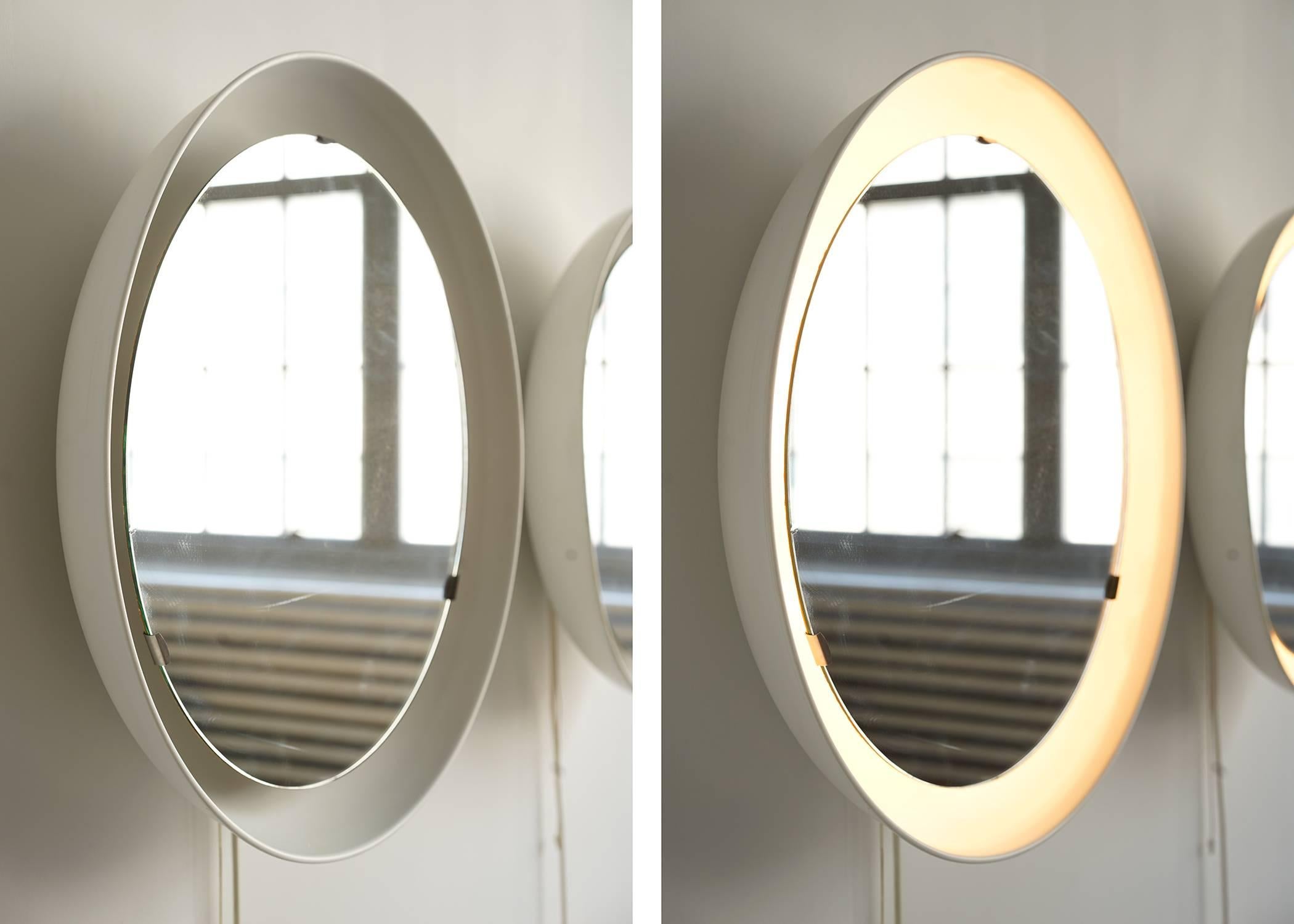 Illuminated Mirrors by Poul Henningsen In Good Condition In Brooklyn, NY
