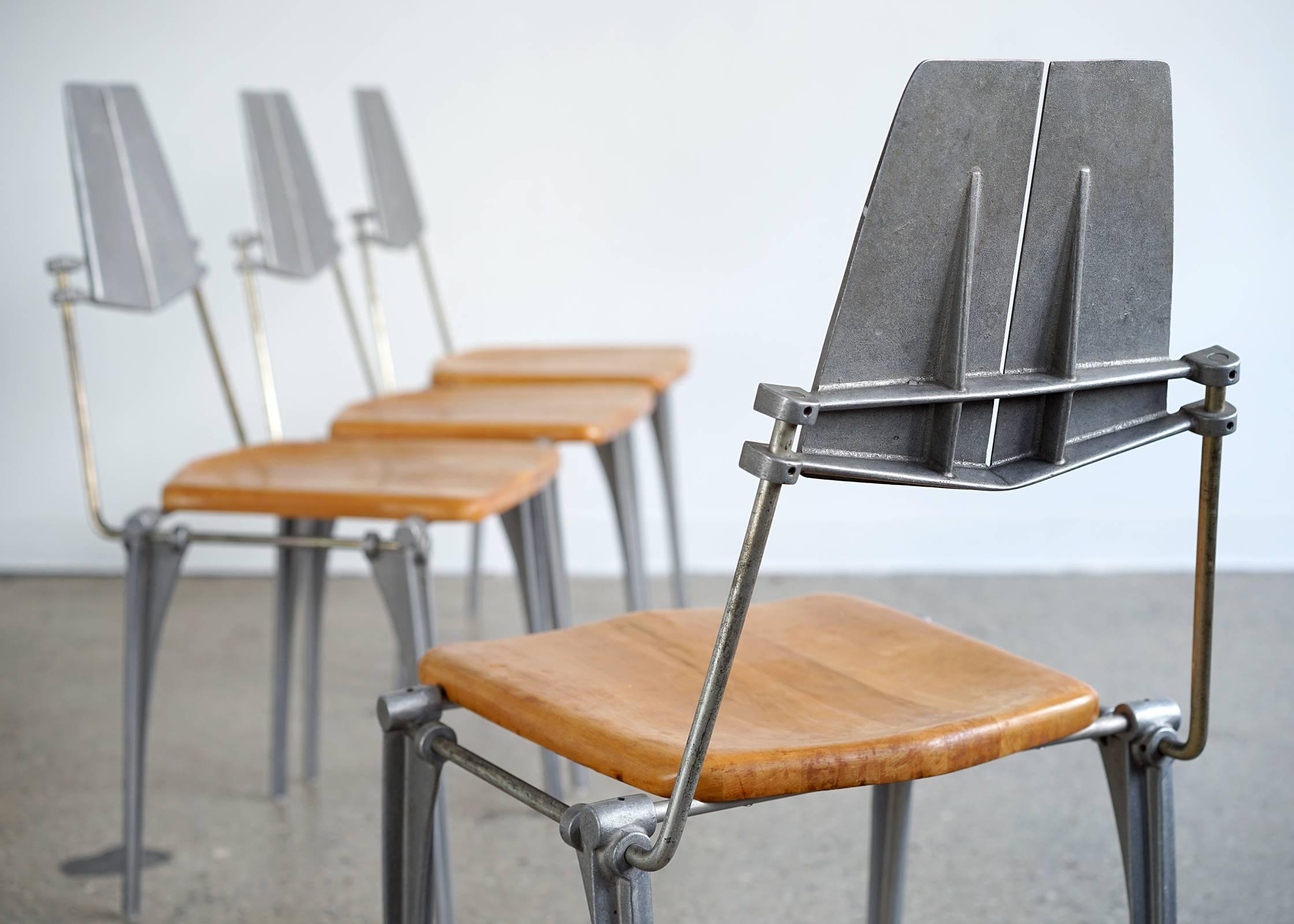 Aluminum Robert Josten Dining Chairs