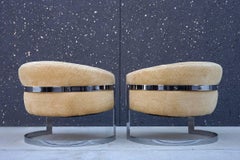 Bernhardt Flair Division Lounge Chairs Attributed to Milo Baughman
