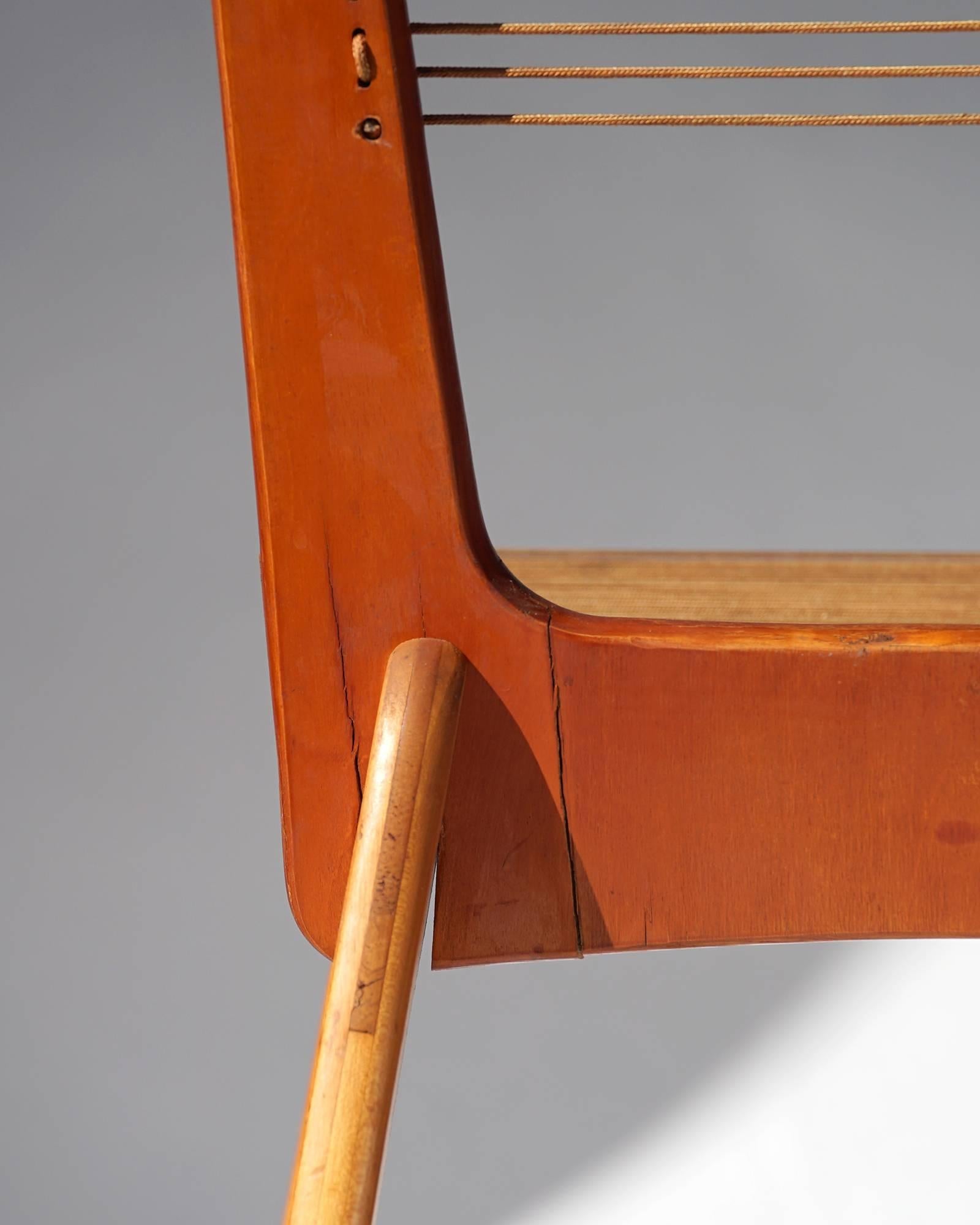 20th Century Jacques Guillon String Chair