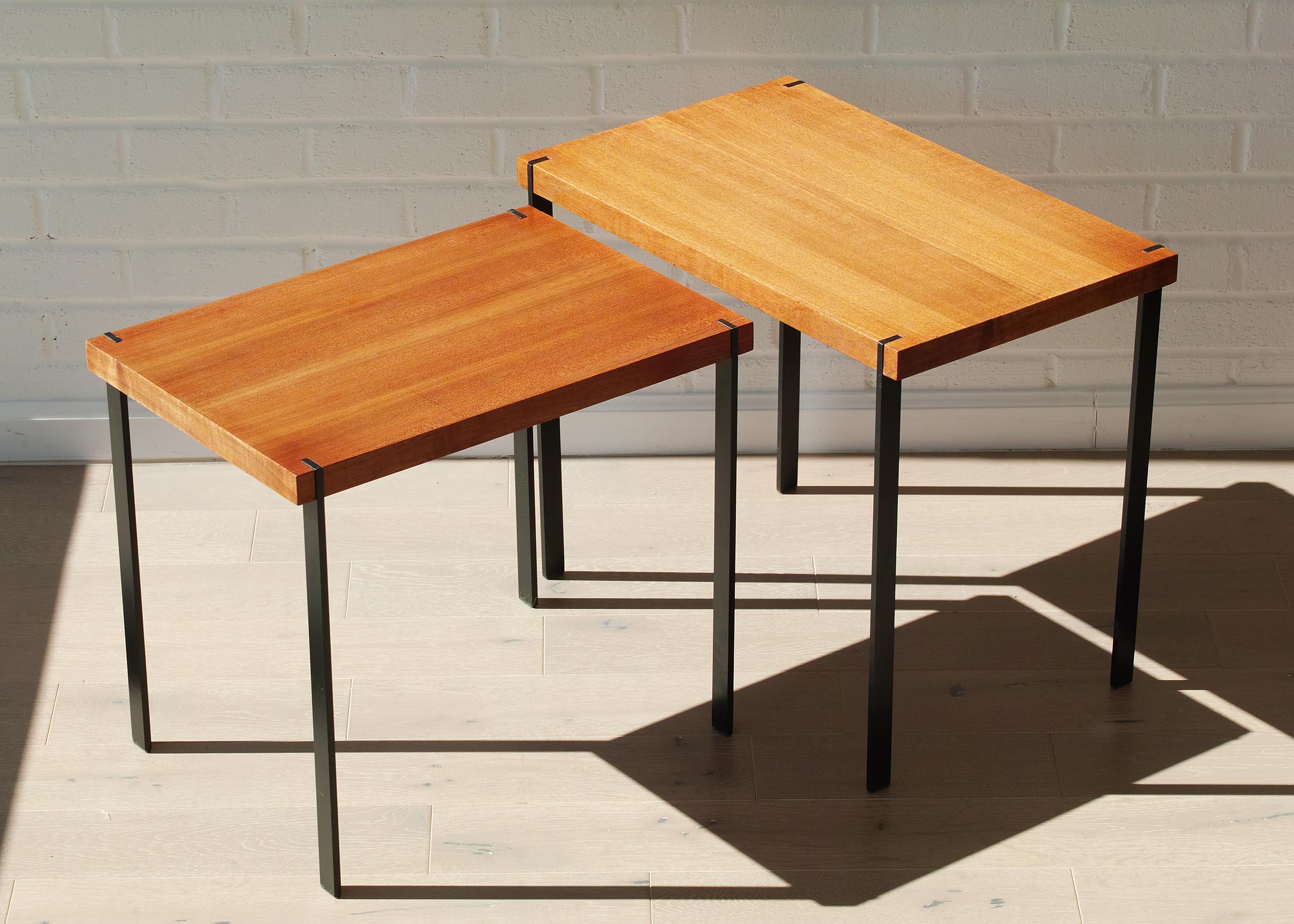 Mid-Century Modern Teak Nesting Tables by Eduard Ludwig For Sale