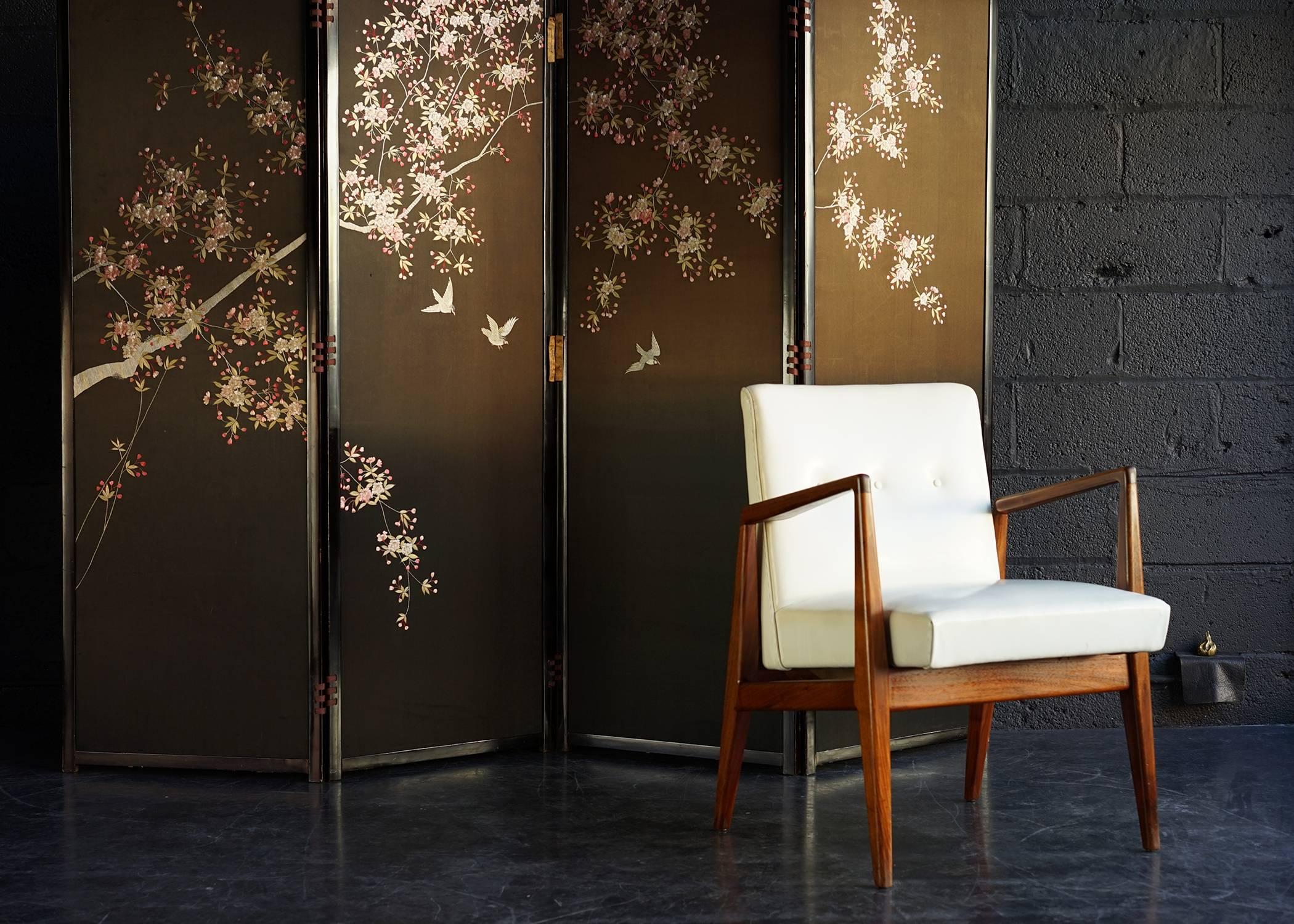20th Century Japanese Embroidered Screen