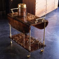 Aldo Tura Bar Cart and Ice Bucket