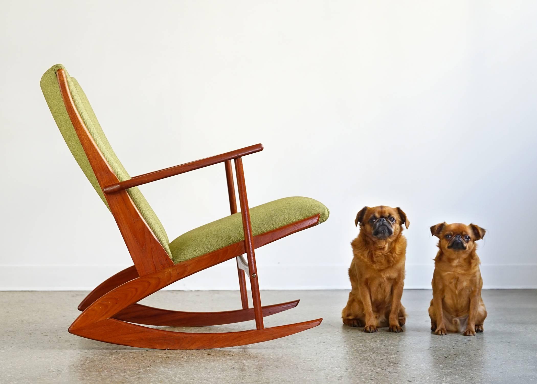 Teak Model 97 Rocking Chair by Holger Georg Jensen