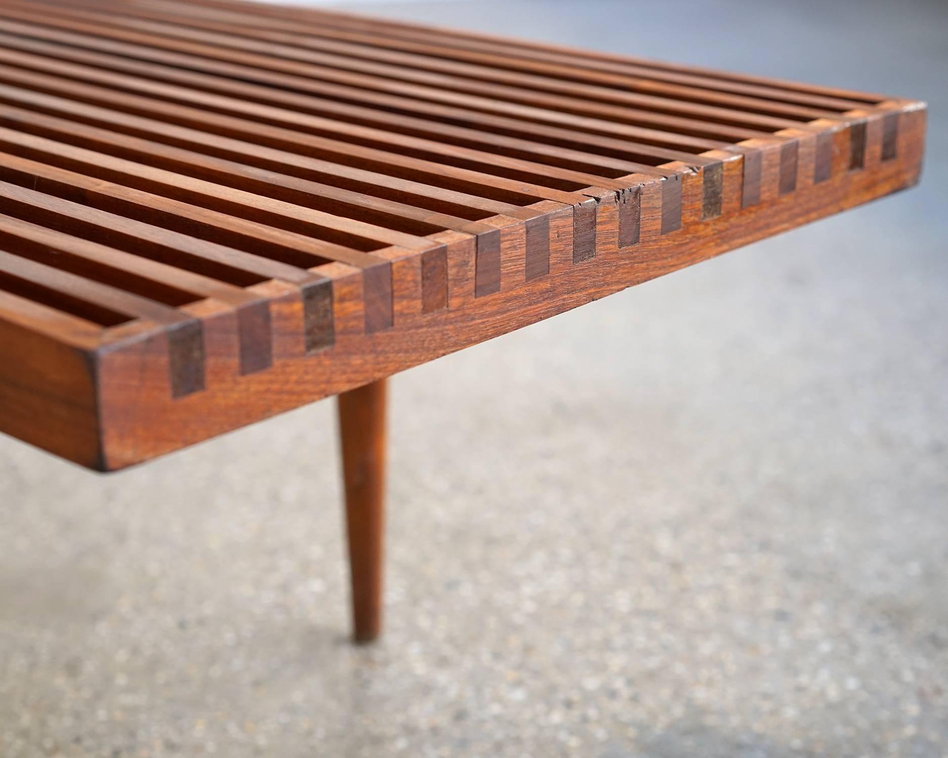 Mid-20th Century Slatted Bench or Table by Mel Smilow