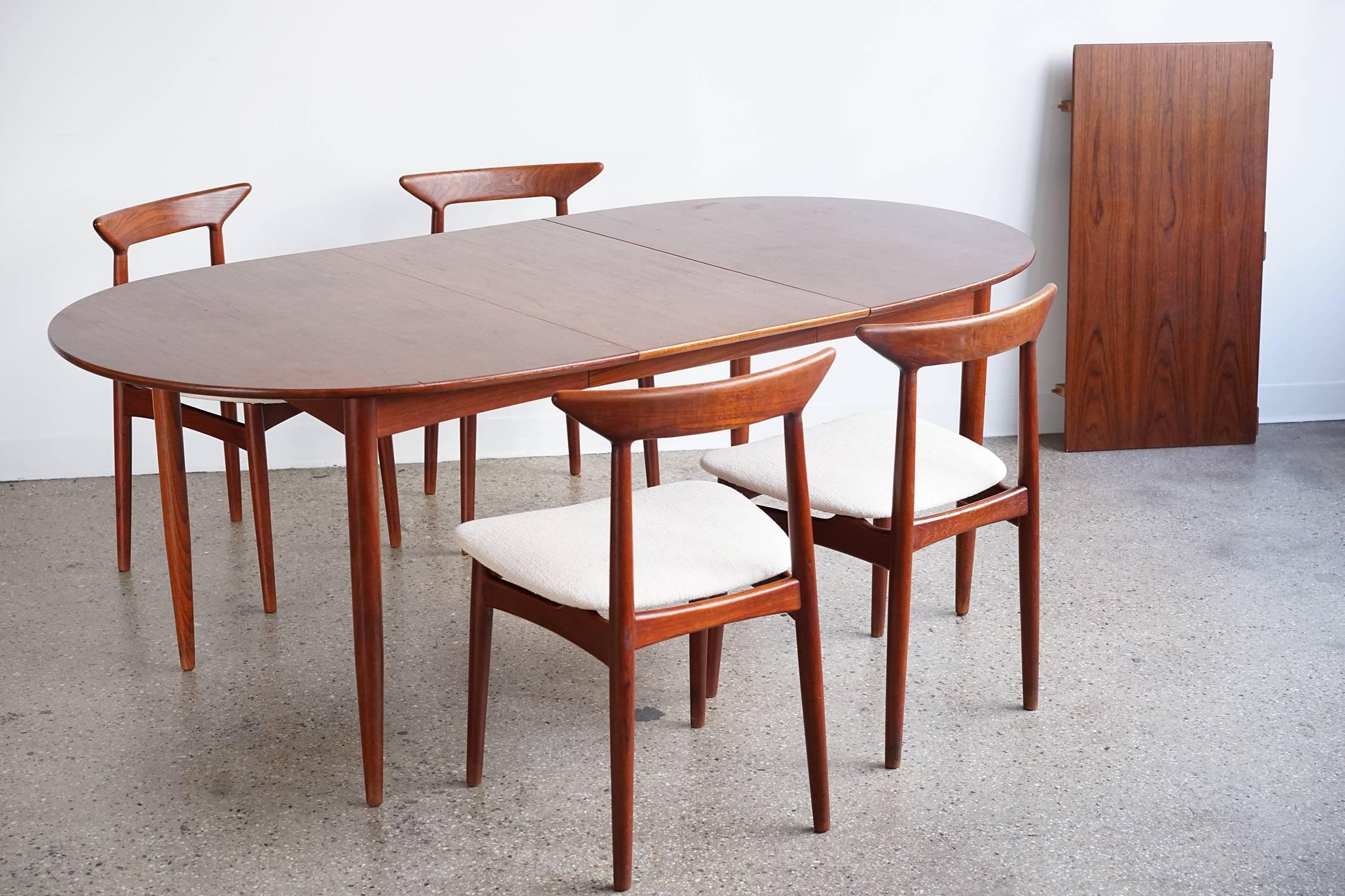 Teak Convertible Danish Modern Dining Set