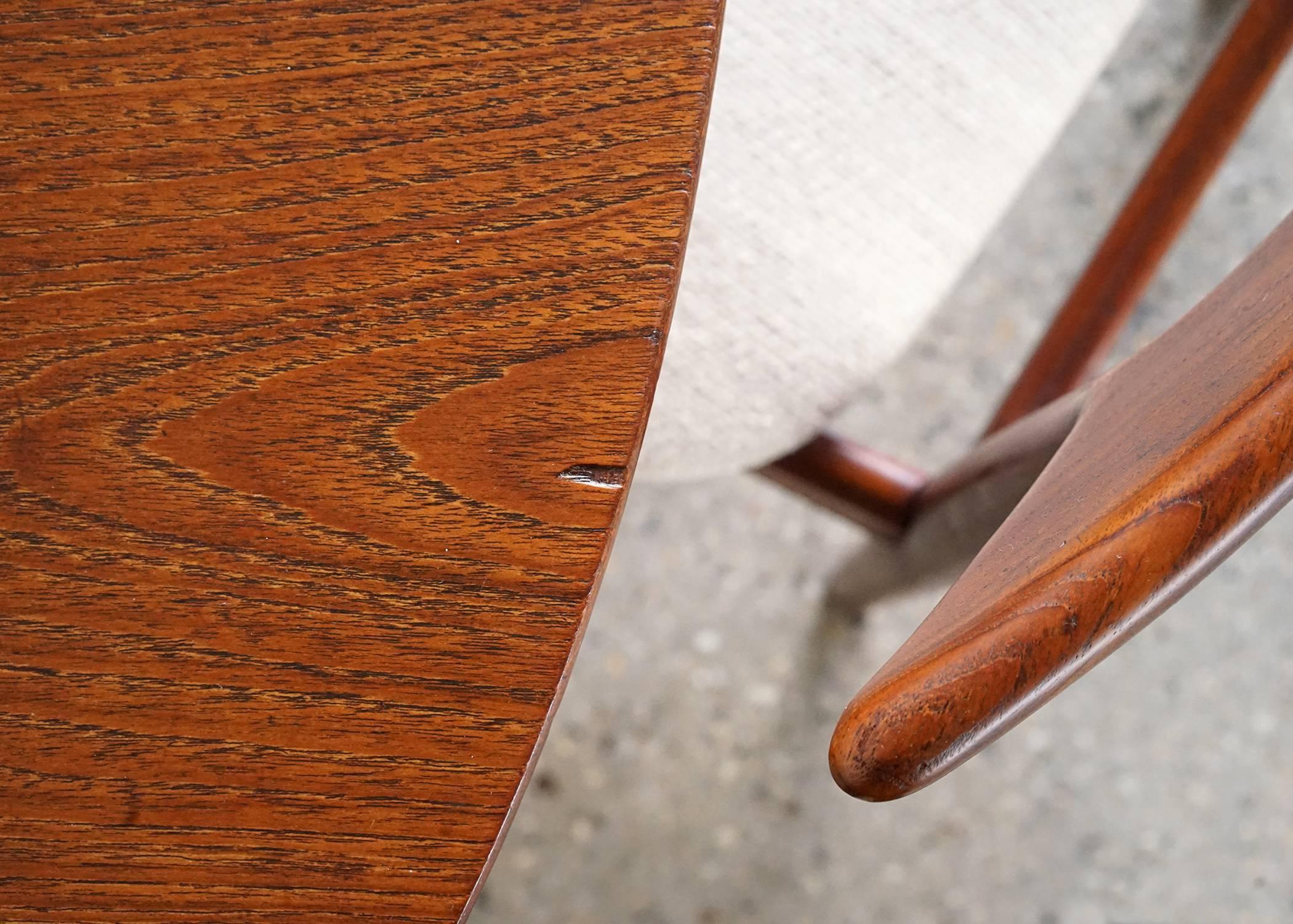 Convertible Danish Modern Dining Set In Good Condition In Brooklyn, NY