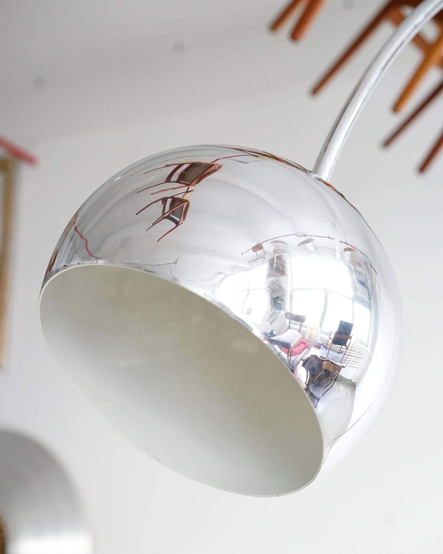 Italian Arc Floor Lamp In Good Condition In Brooklyn, NY