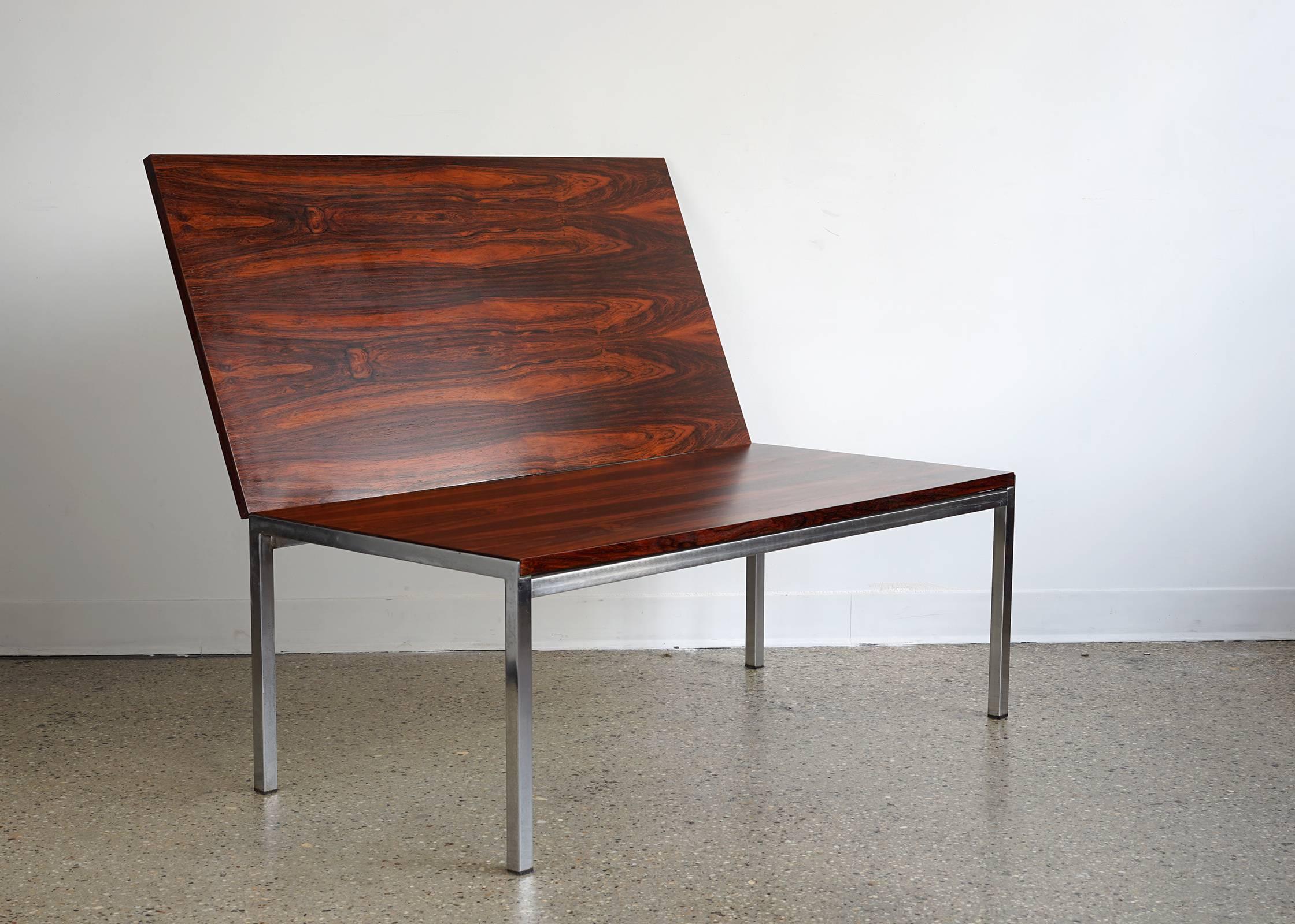 Extension Rosewood Coffee Table by Wilhelm Renz In Good Condition In Brooklyn, NY