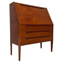 1960s Danish Teak Secretary Desk by Kai Kristiansen for Tørring Møbelfabrik