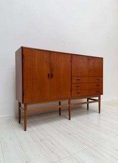 1960s Vintage Danish Design Sideboard Highboard attributed to Børge Mogensen