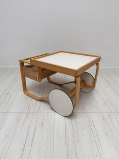 Vintage Alvar Aalto Model 900 Tea Serving Trolley for Artek Finland