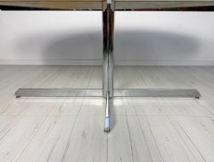 1960s Large Oval Arabescato Marble Dining Table by Florence Knoll