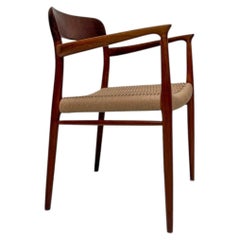 1960s Vintage Danish Teak Dining Armchair Model 56 by Niels Otto Møller