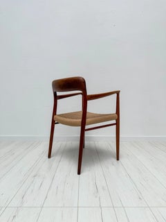 1960s Vintage Danish Teak Dining Armchair Model 56 by Niels Otto Møller