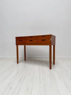 1980s B&B Italia Cherry Secretary Desk by Antonio Citterio