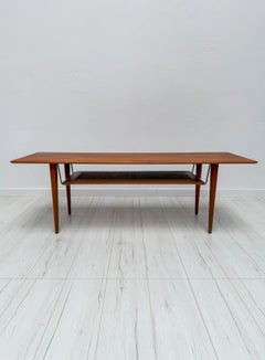 1950s Danish Teak Coffee Table FD 516 by Peter Hvidt and Orla Mølgaard-Nielsen