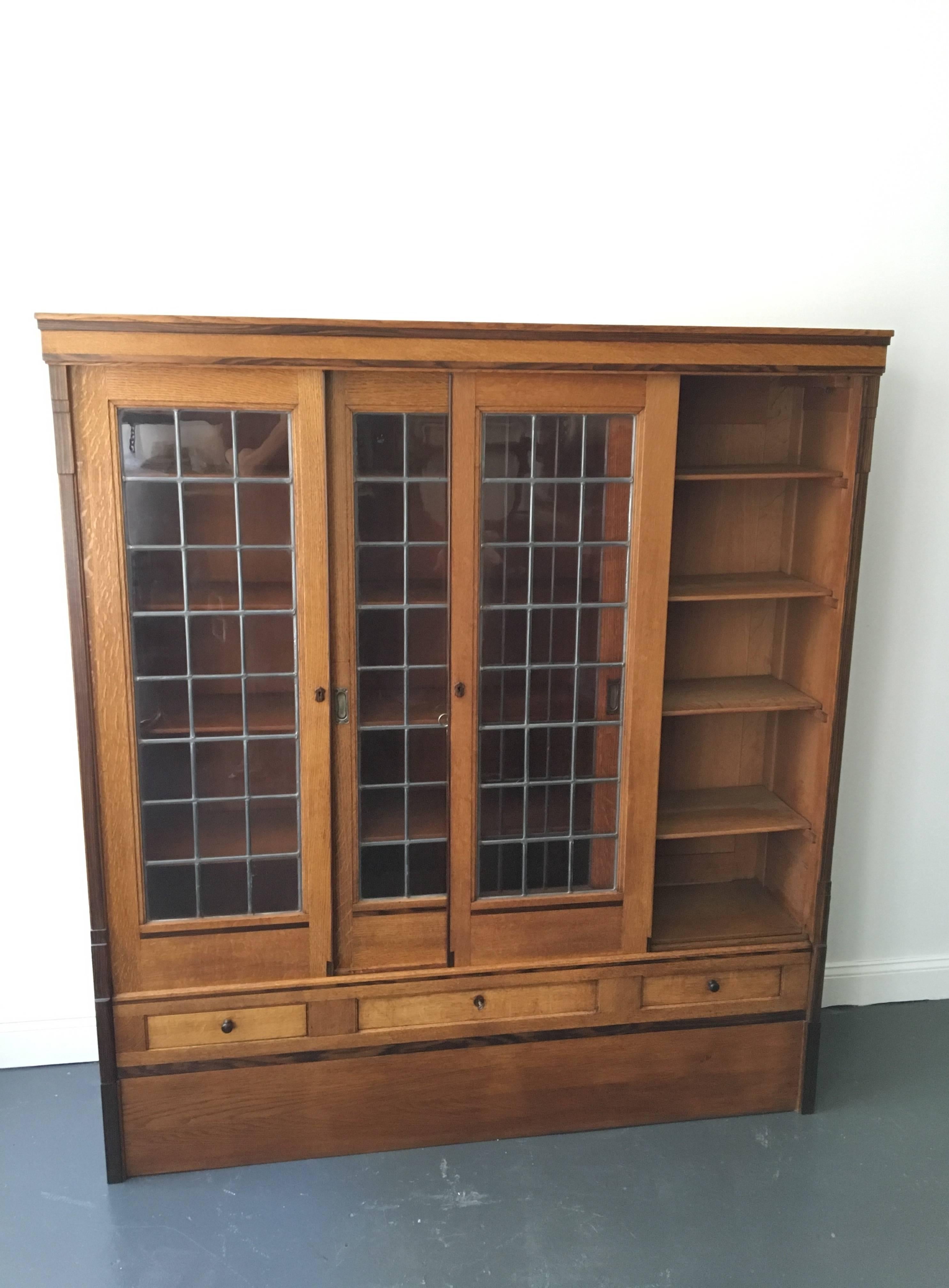 Oak Dutch, Hague Style, Kitchen or Dining Room Cabinet