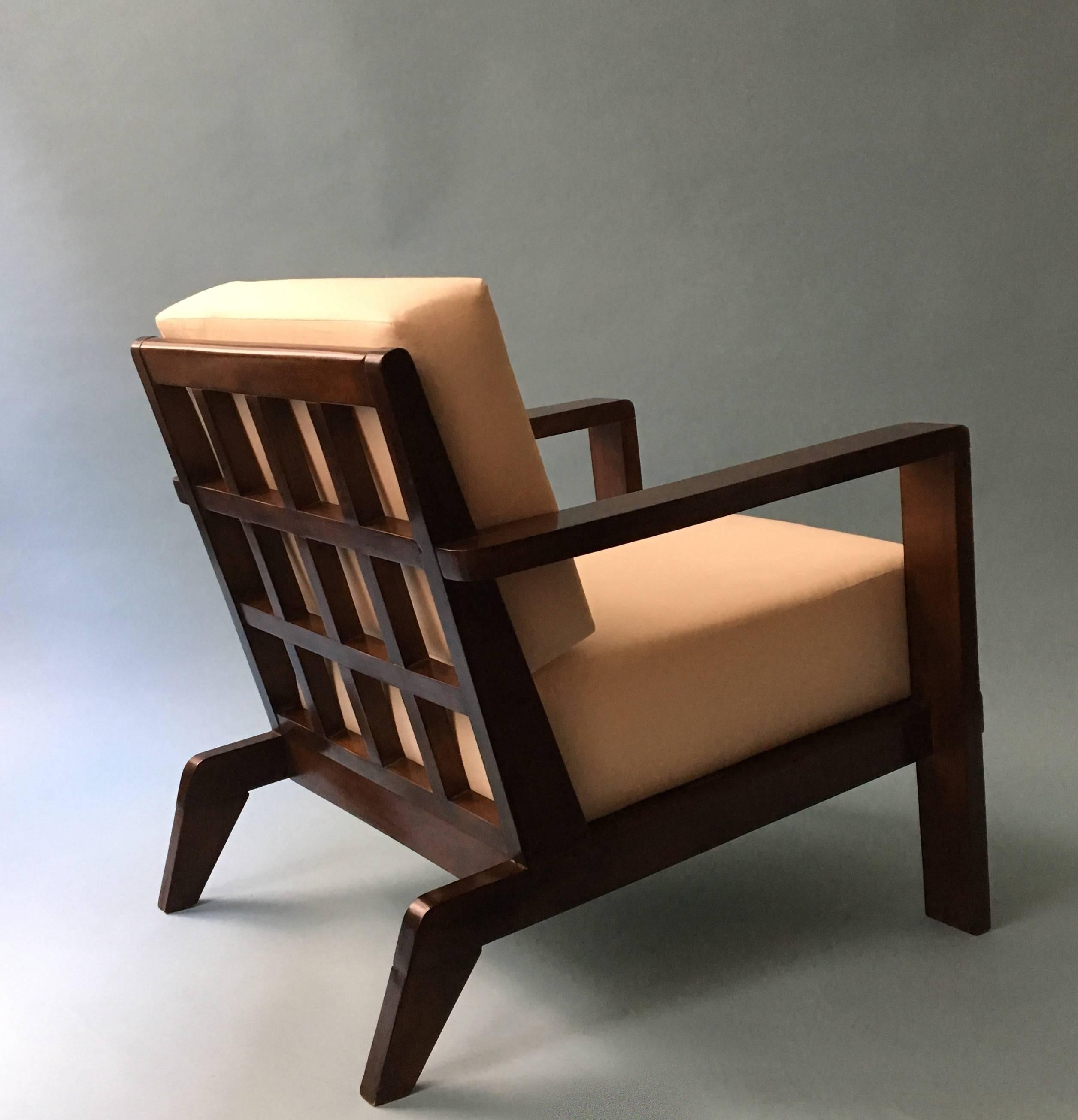 French Two Rene Gabriel Armchairs