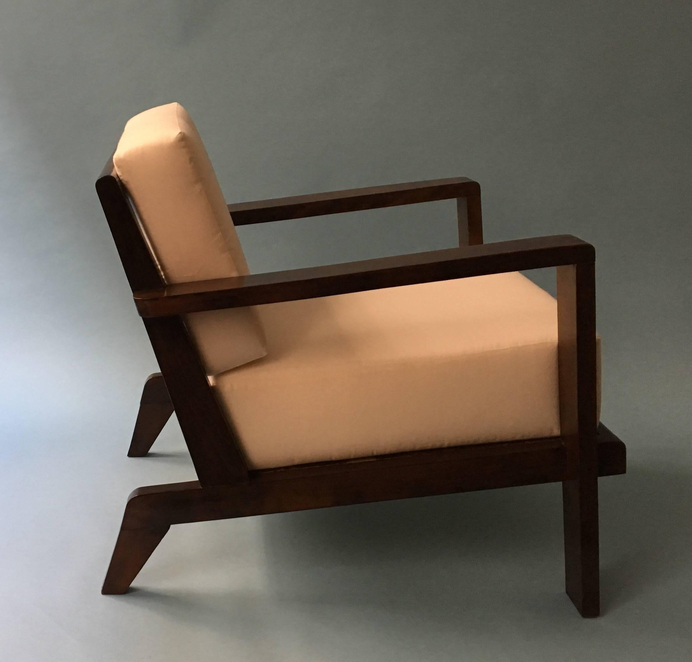 Mid-20th Century Two Rene Gabriel Armchairs