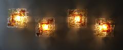 Set Four Venini "Patchwork" Sconces