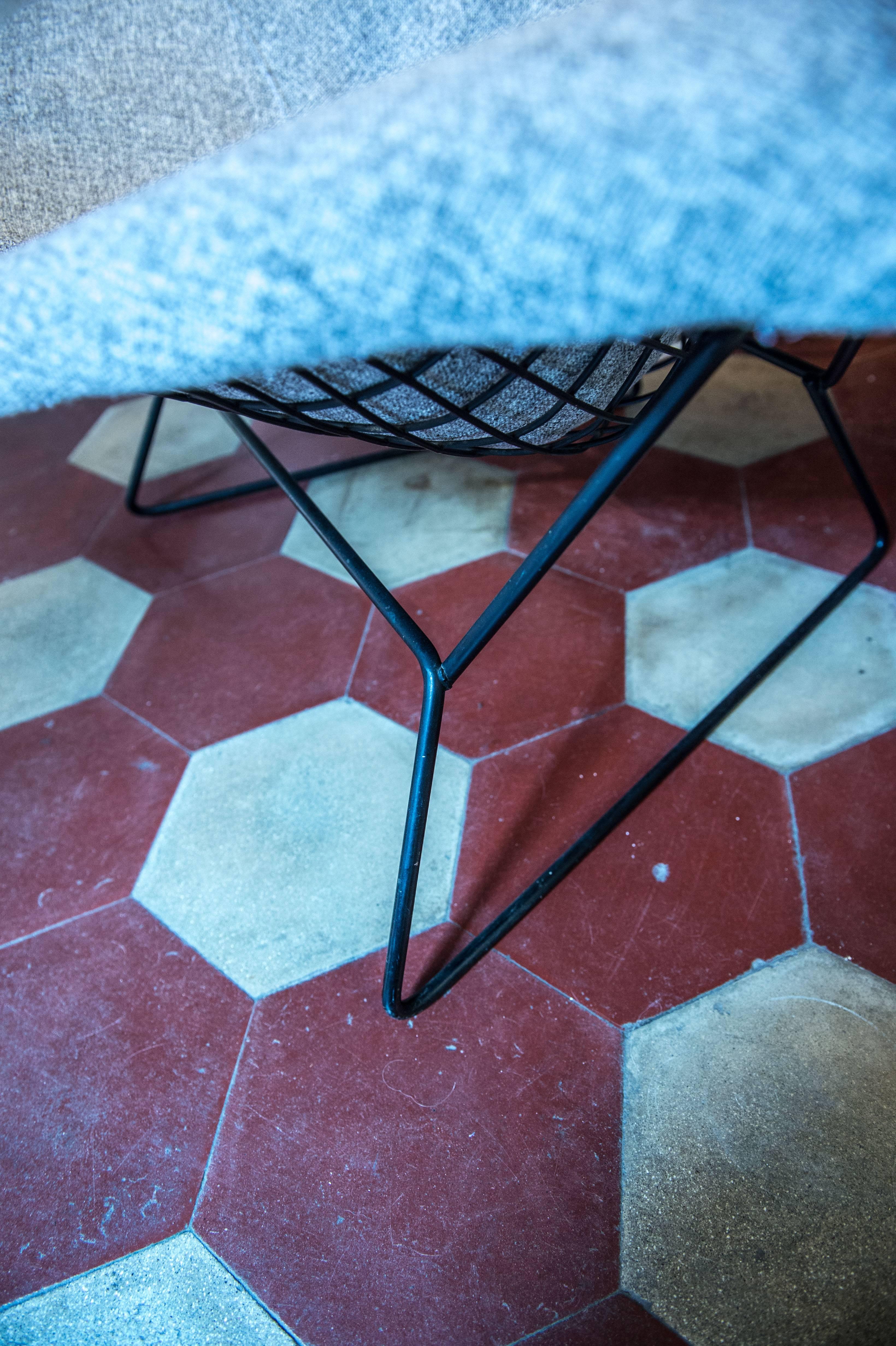 American Bird Chair and Ottoman by Harry Bertoia for Knoll