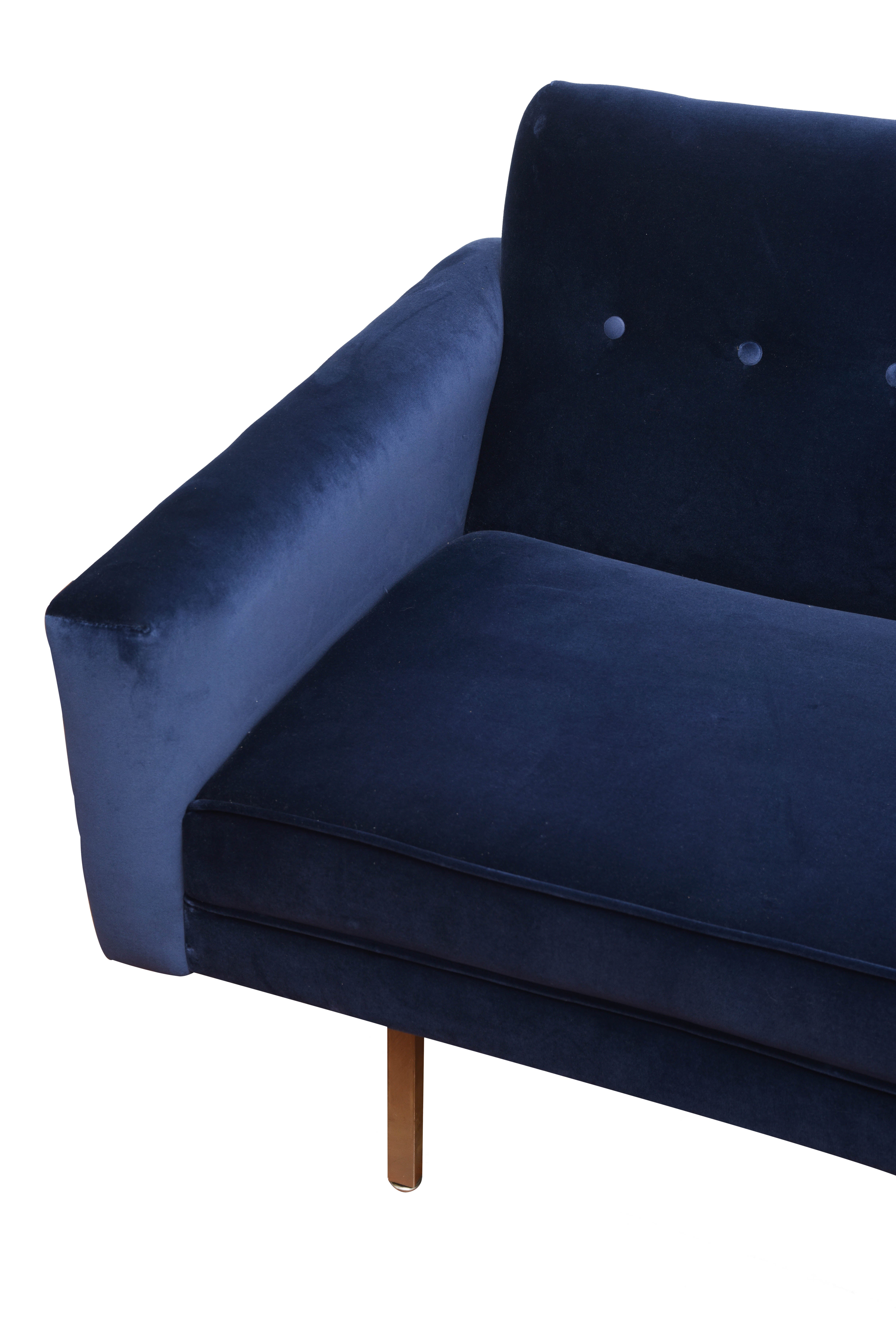 George Nelson, Velvet Sofa In Excellent Condition For Sale In Milan, IT