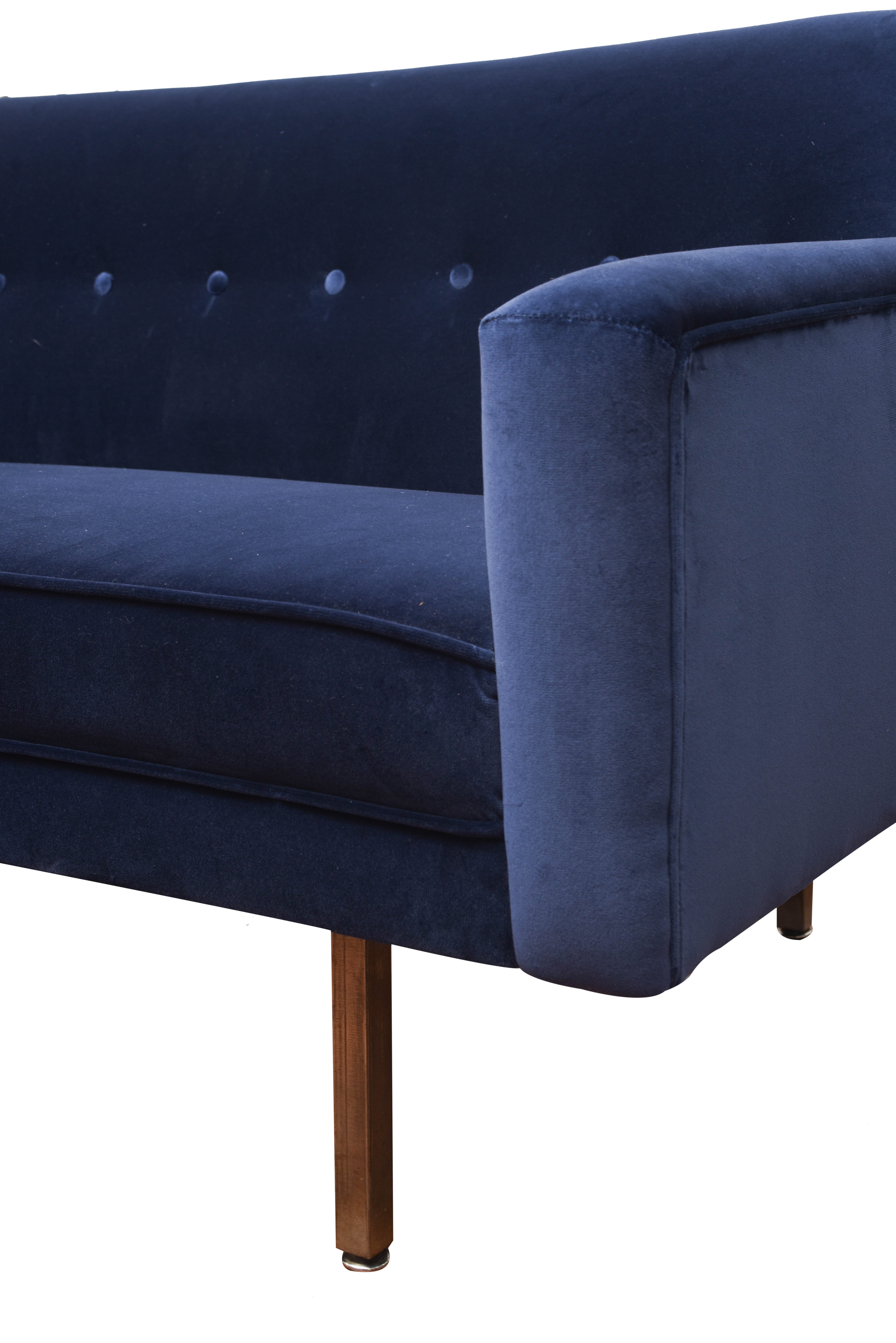 Mid-20th Century George Nelson, Velvet Sofa For Sale