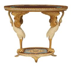 Italian 19th Century Neoclassical Style Patinated and Giltwood Coffee Table