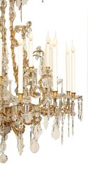 Italian Early 19th Century Louis XV Style Crystal Chandelier