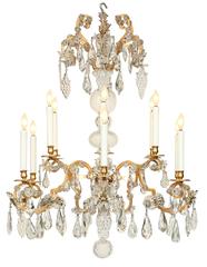 Italian 19th Century Louis XV St. Baccarat Crystal Chandelier