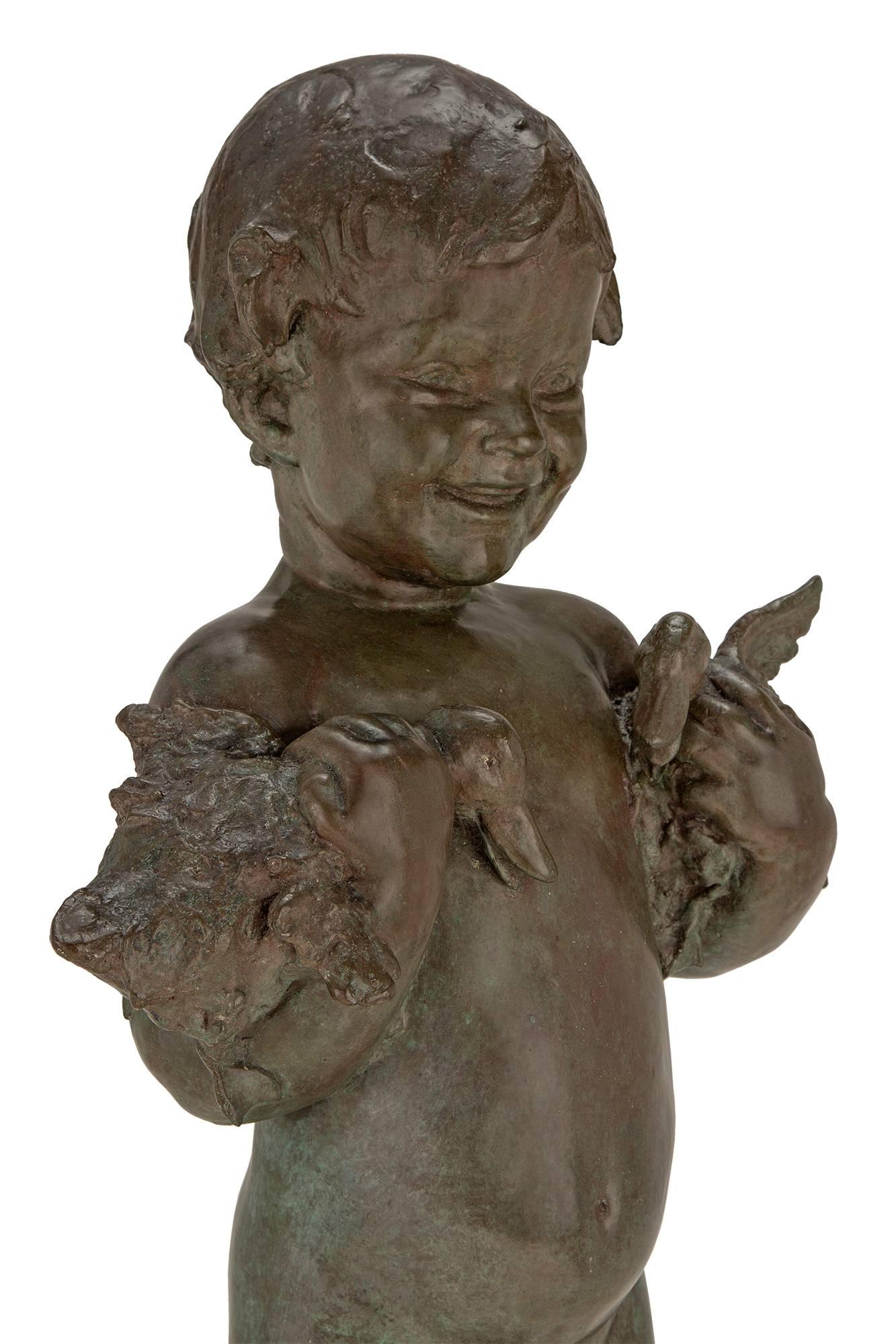 duck baby statue