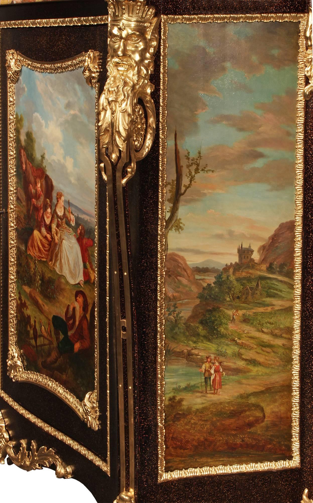 French 19th Century Louis XV Style Cabinet Attributed to Henri Dasson 4
