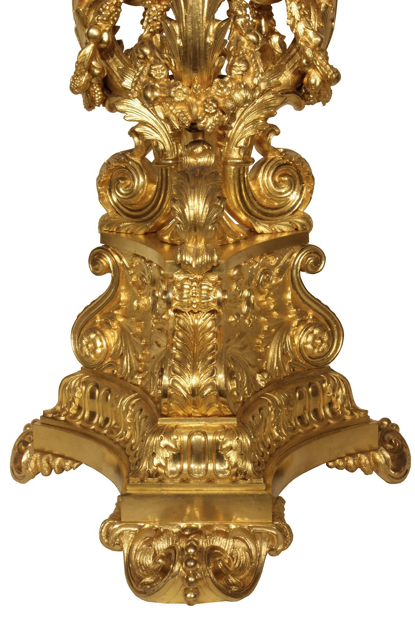 French 19th Century Charles X Period Ormolu Grande Coupe Centerpiece 1