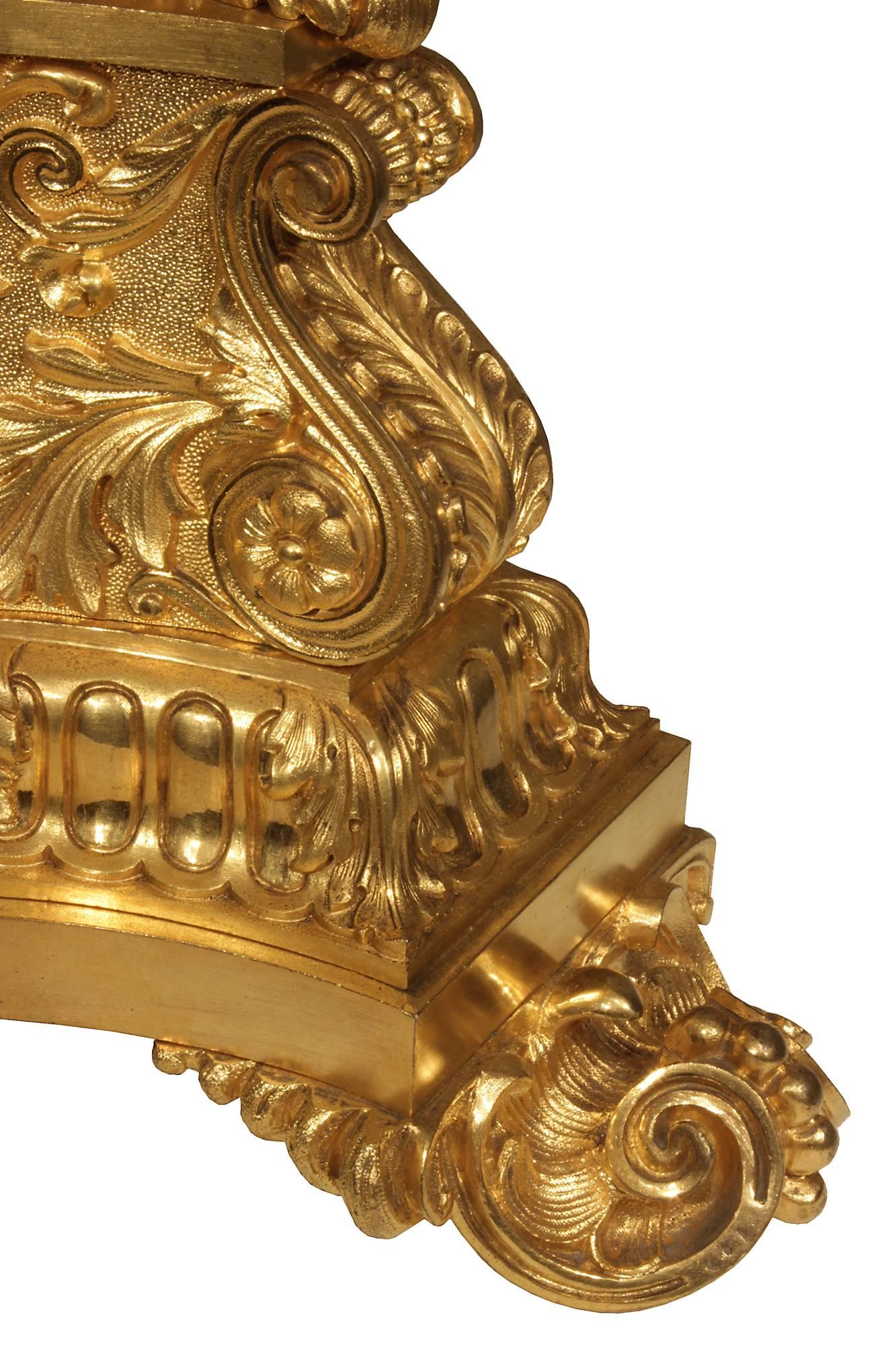 French 19th Century Charles X Period Ormolu Grande Coupe Centerpiece 3