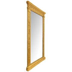 An Italian mid 19th century Neo-Classical st. Giltwood mirror