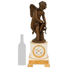 Orologio da tavolo francese in stile Luigi XVI della metà del XIX secolo, firmato “Aux Mille Pendules”
