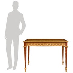 French 19th century Belle Epoque Period Tulipwood and Ormolu display table