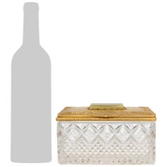 French 19th century Crystal and Ormolu box