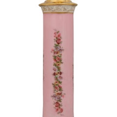 Une paire de lampes autrichiennes du XIXe siècle en porcelaine de la manufacture royale de Vienne et en bronze doré
